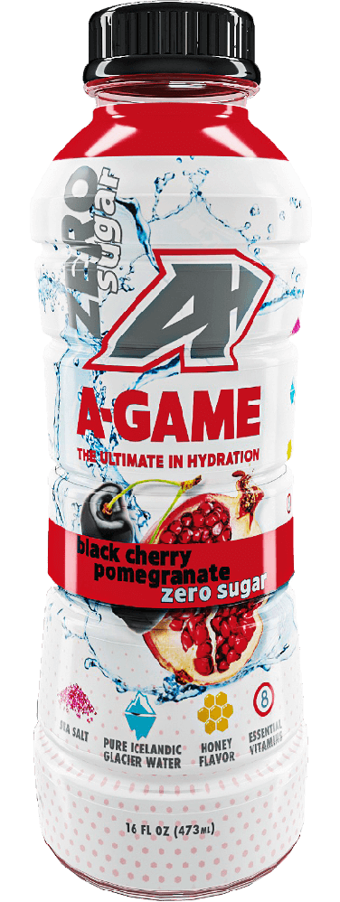 A-Game Natural Hydrating Zero Sugar DrinkBlack Cherry & Pomegranate | DrinkAGame.com