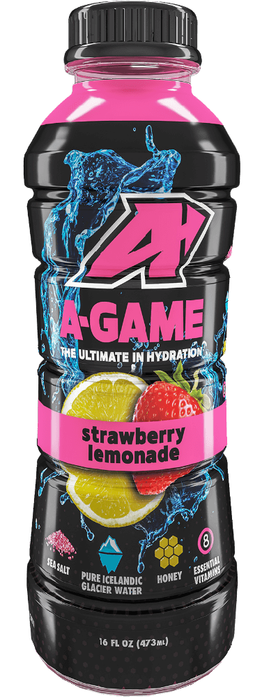 A-Game Natural Hydrating Sports Drink Strawberry Lemonade | DrinkAGame.com